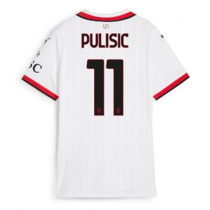 AC Milan Christian Pulisic #11 Udebanetrøje Dame 2024-25 Kort ærmer